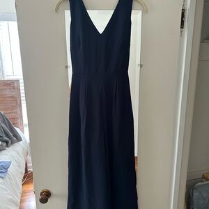 J. Crew Elegant Navy Blue Jumpsuit